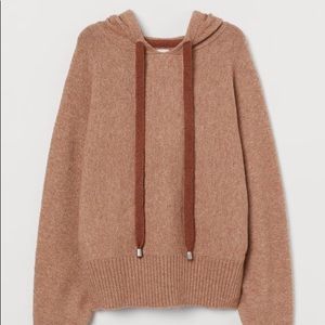 H&M fine knit hooded sweater.